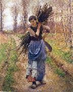 Pearce, Charles Sprague The Woodcutter's Daughter Sweden oil painting artist